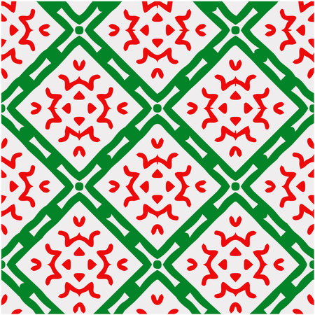 Geometric vector pattern with triangular elements. Seamless abstract ornament for wallpapers and backgrounds.のイラスト素材