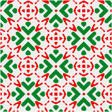 Geometric vector pattern with triangular elements. Seamless abstract ornament for wallpapers and backgrounds.のイラスト素材