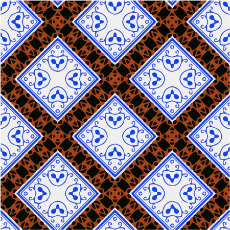 Geometric vector pattern with triangular elements. Seamless abstract ornament for wallpapers and...
