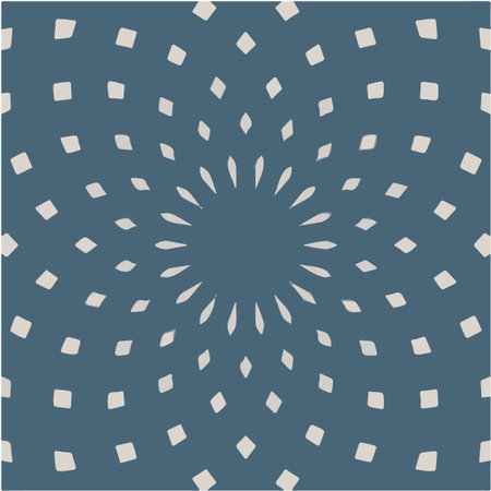 simple mandala with geometric patterns