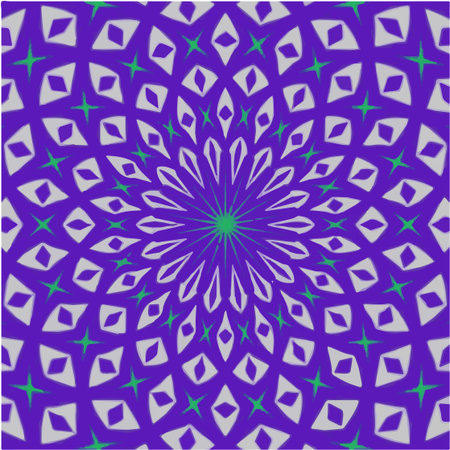 simple mandala with geometric patterns