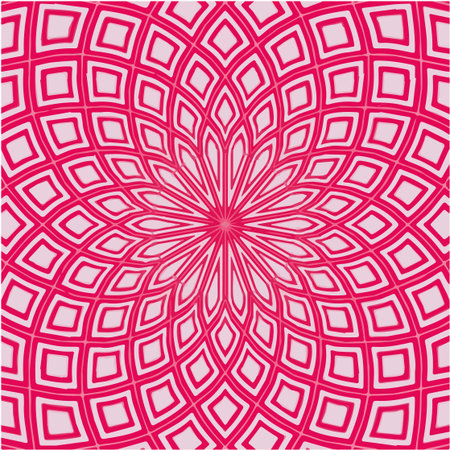 simple mandala with geometric patternsのイラスト素材