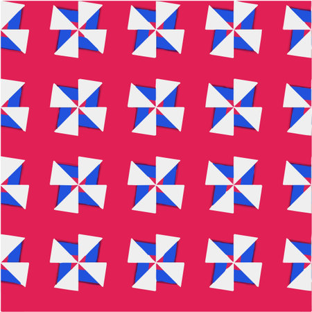 Geometric vector pattern with triangular elements. Seamless abstract ornament for wallpapers and backgrounds.のイラスト素材