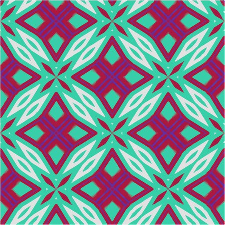 Geometric vector pattern with triangular elements. Seamless abstract ornament for wallpapers and backgrounds.のイラスト素材