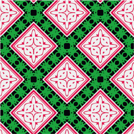 Geometric vector pattern with triangular elements. Seamless abstract ornament for wallpapers and backgrounds.のイラスト素材