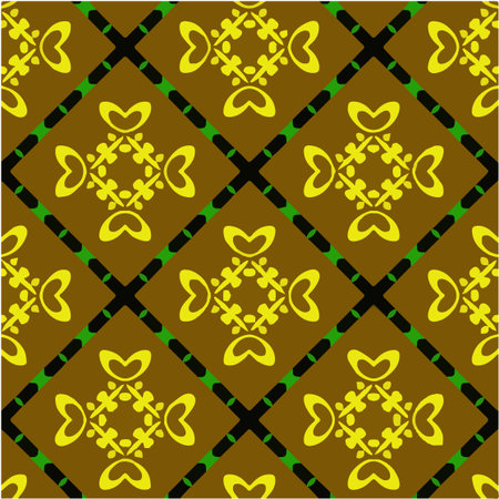 Geometric vector pattern with triangular elements. Seamless abstract ornament for wallpapers and backgrounds.のイラスト素材