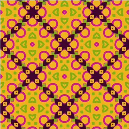 Geometric vector pattern with triangular elements. Seamless abstract ornament for wallpapers and backgrounds.のイラスト素材