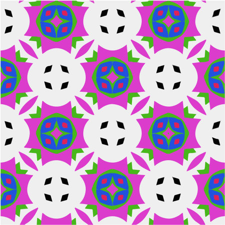 Geometric vector pattern with triangular elements. Seamless abstract ornament for wallpapers and backgrounds.のイラスト素材