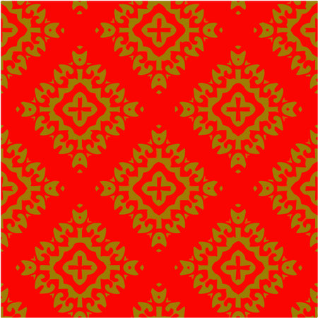 Geometric vector pattern with triangular elements. Seamless abstract ornament for wallpapers and backgrounds.のイラスト素材