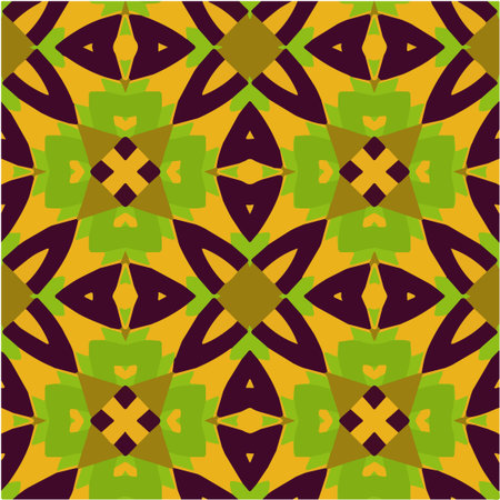 Geometric vector pattern with triangular elements. Seamless abstract ornament for wallpapers and backgrounds.のイラスト素材