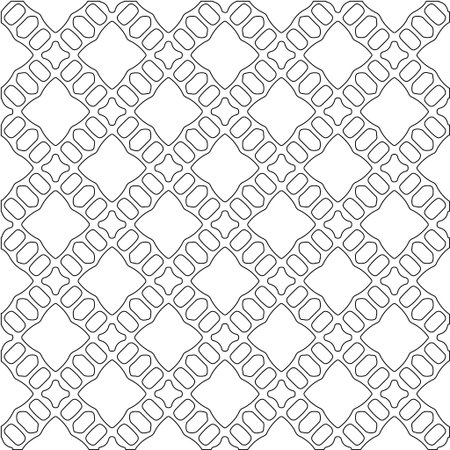 Geometric vector pattern with triangular elements. Seamless abstract ornament for wallpapers and backgrounds. Black and white colors.のイラスト素材