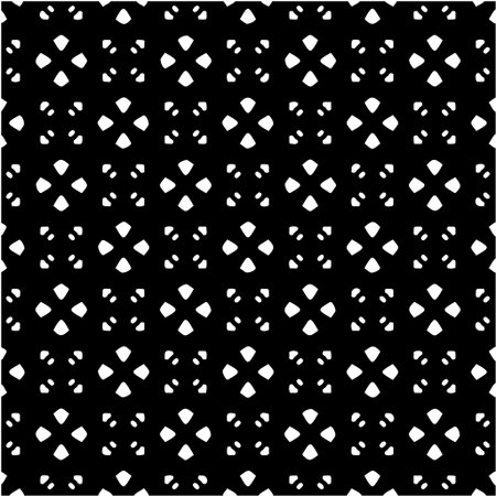 Geometric vector pattern with triangular elements. Seamless abstract ornament for wallpapers and backgrounds. Black and white colors.のイラスト素材