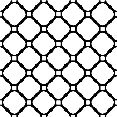 Geometric vector pattern with triangular elements. Seamless abstract ornament for wallpapers and backgrounds. Black and white colors.のイラスト素材