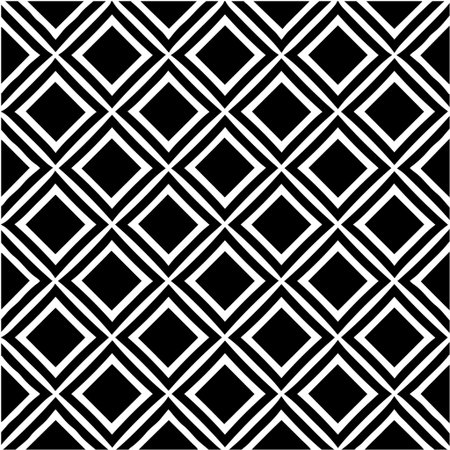 Geometric vector pattern with triangular elements. Seamless abstract ornament for wallpapers and backgrounds. Black and white colors.のイラスト素材