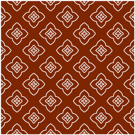 Geometric vector pattern with triangular elements. Seamless abstract ornament for wallpapers and backgrounds. red and white colors.のイラスト素材
