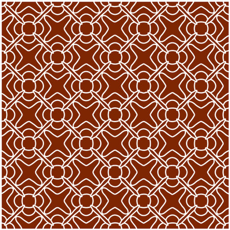 Geometric vector pattern with triangular elements. Seamless abstract ornament for wallpapers and backgrounds. red and white colors.のイラスト素材