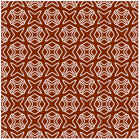 Geometric vector pattern with triangular elements. Seamless abstract ornament for wallpapers and backgrounds. red and white colors.のイラスト素材