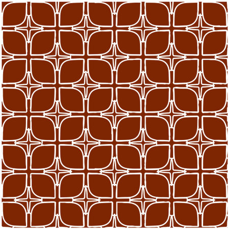 Geometric vector pattern with triangular elements. Seamless abstract ornament for wallpapers and backgrounds. red and white colors.のイラスト素材