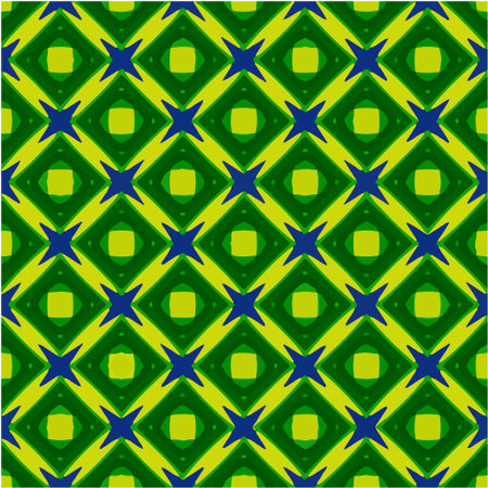 Geometric vector pattern with triangular elements. Seamless abstract ornament for wallpapers and backgrounds.のイラスト素材