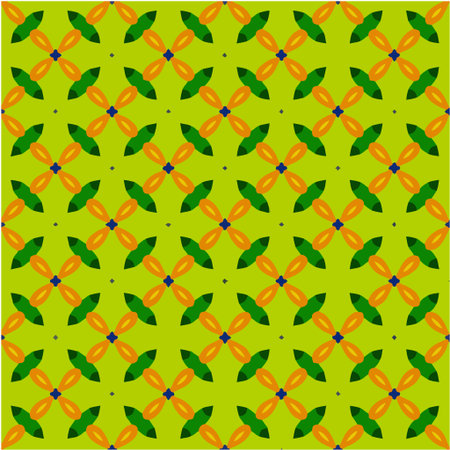 Geometric vector pattern with triangular elements. Seamless abstract ornament for wallpapers and backgrounds.のイラスト素材