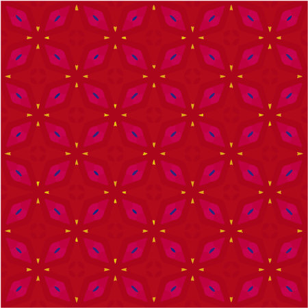 Geometric vector pattern with triangular elements. Seamless abstract ornament for wallpapers and backgrounds.のイラスト素材