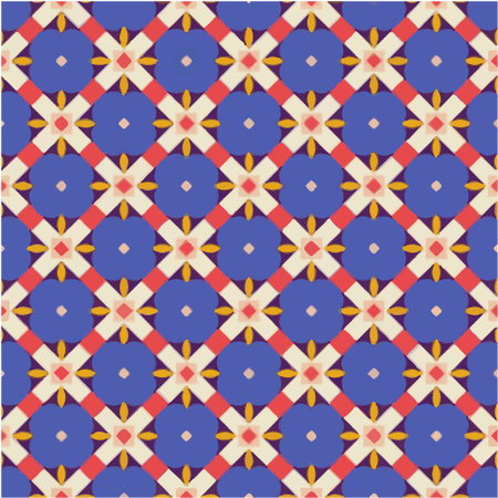 Geometric vector pattern with triangular elements. Seamless abstract ornament for wallpapers and backgrounds.のイラスト素材