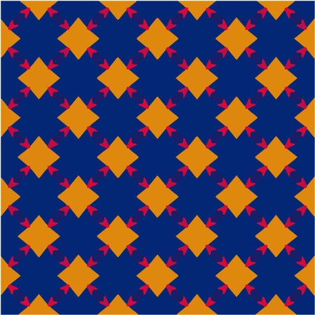 Geometric vector pattern with triangular elements. Seamless abstract ornament for wallpapers and backgrounds.のイラスト素材