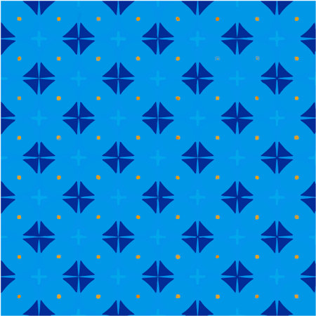 Geometric vector pattern with triangular elements. Seamless abstract ornament for wallpapers and backgrounds.のイラスト素材