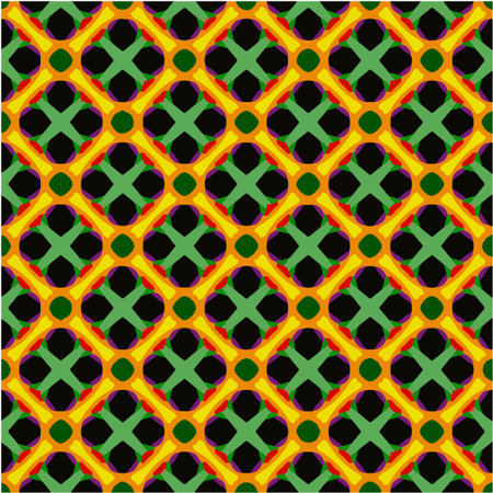 Geometric vector pattern with triangular elements. Seamless abstract ornament for wallpapers and backgrounds.のイラスト素材