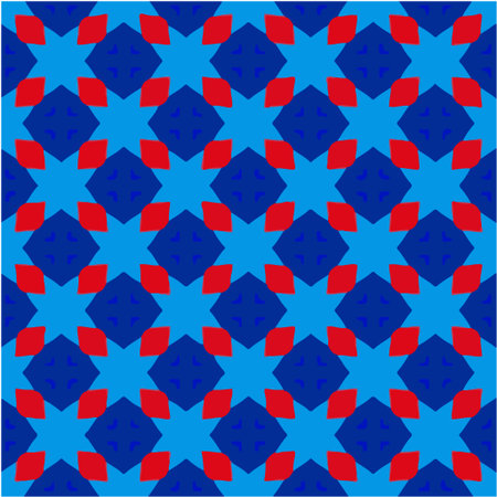 Geometric vector pattern with triangular elements. Seamless abstract ornament for wallpapers and backgrounds.のイラスト素材