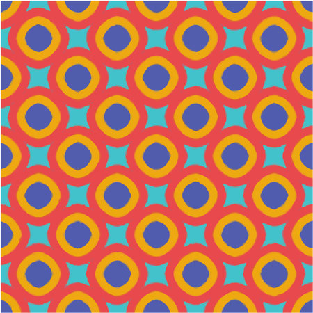 Geometric vector pattern with triangular elements. Seamless abstract ornament for wallpapers and backgrounds.のイラスト素材