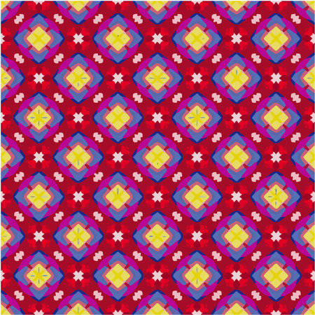 Geometric vector pattern with triangular elements. Seamless abstract ornament for wallpapers and backgrounds.のイラスト素材