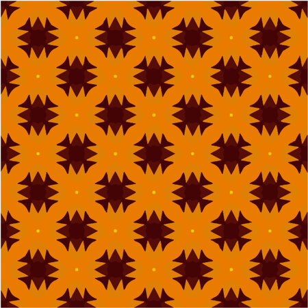 Geometric vector pattern with triangular elements. Seamless abstract ornament for wallpapers and backgrounds.のイラスト素材