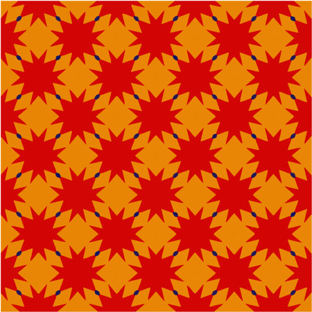 Geometric vector pattern with triangular elements. Seamless abstract ornament for wallpapers and backgrounds.のイラスト素材