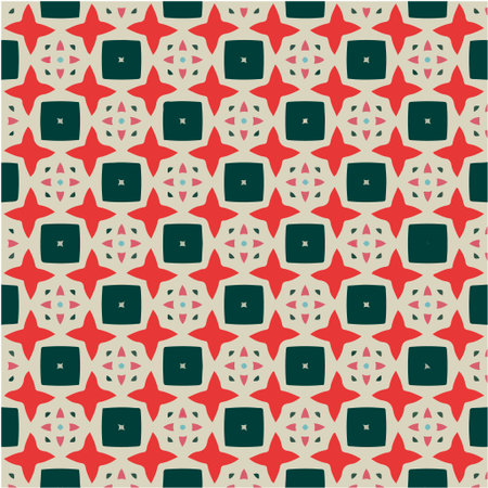 Geometric vector pattern with triangular elements. Seamless abstract ornament for wallpapers and backgrounds.のイラスト素材