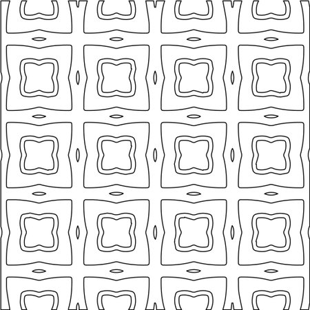 Geometric vector pattern with Black and white colors. abstract ornament for wallpapers and backgrounds.のイラスト素材