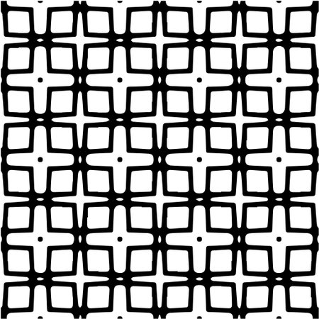 Geometric vector pattern with Black and white colors. Seamless abstract ornament for wallpapers and backgrounds.のイラスト素材