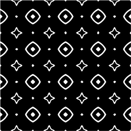 Geometric vector pattern with Black and white colors. Seamless abstract ornament for wallpapers and...