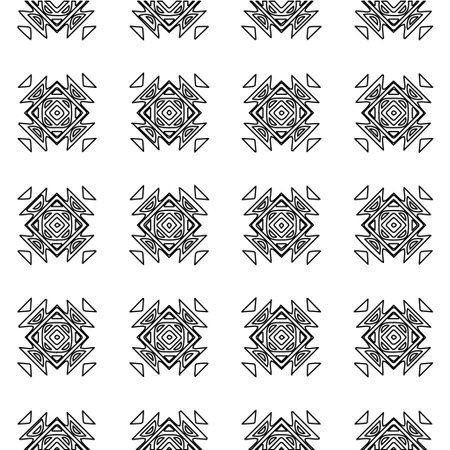 Geometric vector pattern with Black and white colors. abstract ornament for wallpapers and...