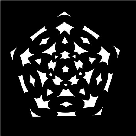 simple mandala with geometric patternsのイラスト素材