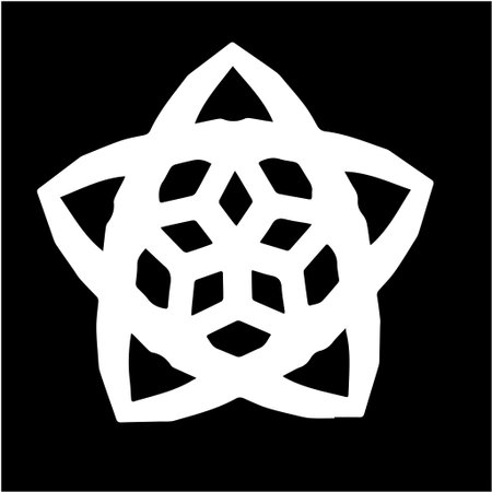 simple mandala with geometric patternsのイラスト素材