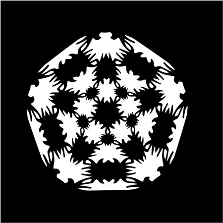 simple mandala with geometric patternsのイラスト素材