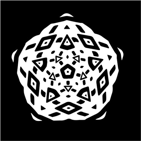 simple mandala with geometric patternsのイラスト素材