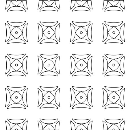 Geometric vector pattern with triangular elements. abstract picture for wallpapers and backgrounds. Black and white ornament.のイラスト素材