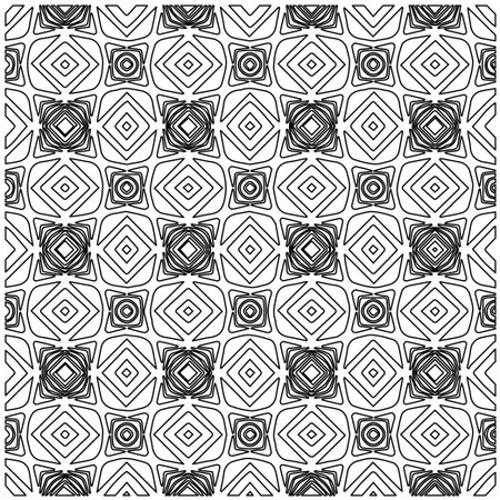 Geometric vector pattern with triangular elements. abstract picture for wallpapers and backgrounds. Black and white ornament.のイラスト素材