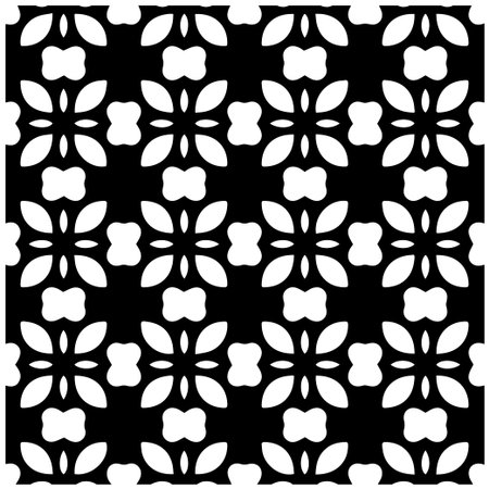 Geometric vector pattern with triangular elements. abstract picture for wallpapers and backgrounds. Black and white ornament.のイラスト素材