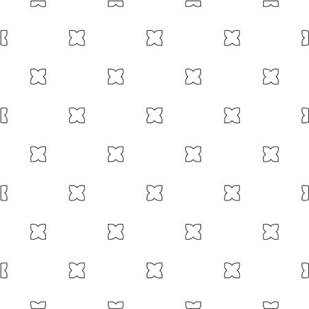 Geometric vector pattern with triangular elements. abstract picture for wallpapers and backgrounds. Black and white ornament.のイラスト素材