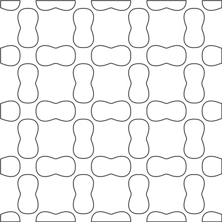 Geometric vector pattern with triangular elements. abstract picture for wallpapers and backgrounds. Black and white ornament.のイラスト素材