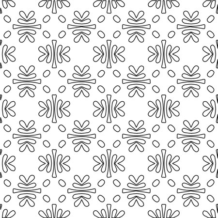 Geometric vector pattern with triangular elements. abstract picture for wallpapers and backgrounds. Black and white ornament.のイラスト素材