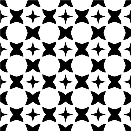 Geometric vector pattern with triangular elements. abstract picture for wallpapers and backgrounds. Black and white ornament.のイラスト素材